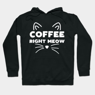 Coffee Right Meow Hoodie